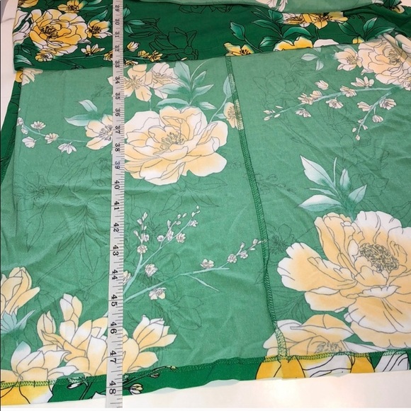 G.I.L.I. Green floral maxi dress size L petite - Picture 10 of 10